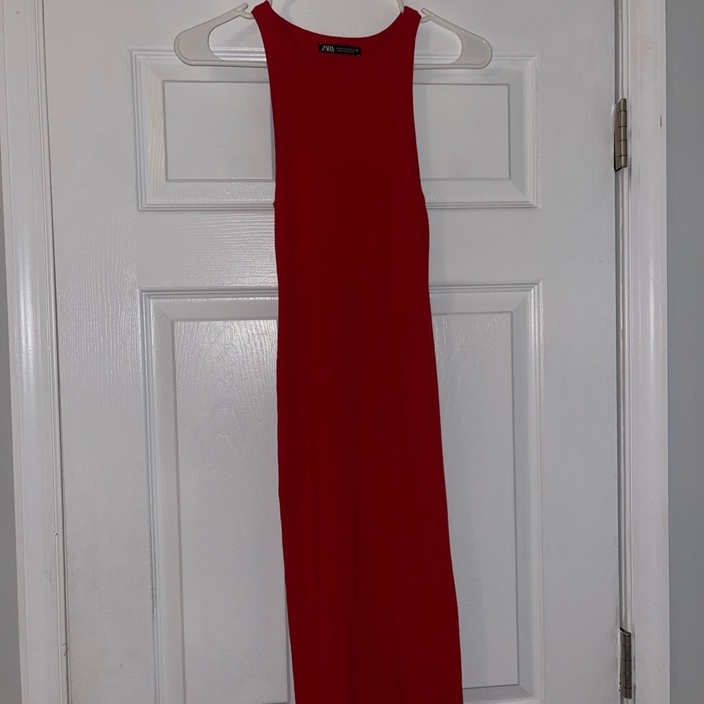Zara Strapless Red Dress